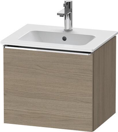 Vanity unit wall-mounted, DE4260010350000 Oak terra Matt, Decor, Handle Chrome