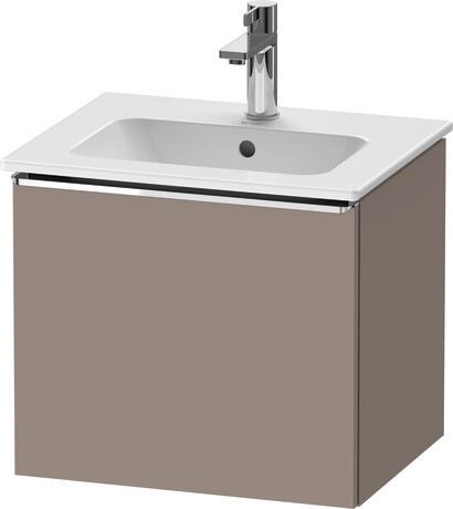 Vanity unit wall-mounted, DE4260010430000 Basalte Matt, Decor, Handle Chrome