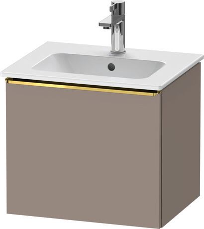 Vanity unit wall-mounted, DE4260034430000 Basalte Matt, Decor, Handle Gold