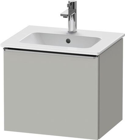 Vanity unit wall-mounted, DE4260070070000 Concrete grey Matt, Decor, Handle Stainless steel