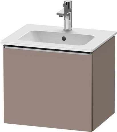 Vanity unit wall-mounted, DE4260070430000 Basalte Matt, Decor, Handle Stainless steel