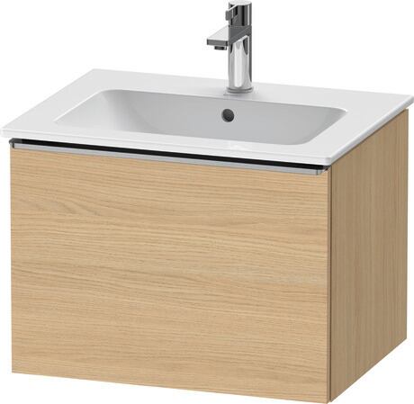 Vanity unit wall-mounted, DE4261070300000 Natural oak Matt, Decor, Handle Stainless steel