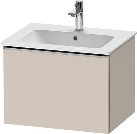 Vanity unit wall-mounted, DE4261070910000 taupe Matt, Decor, Handle Stainless steel