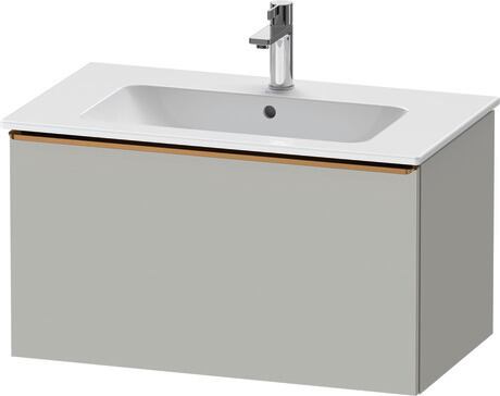 Vanity unit wall-mounted, DE4262004070000 Concrete grey Matt, Decor, Handle Bronze