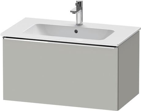 Vanity unit wall-mounted, DE4262010070000 Concrete grey Matt, Decor, Handle Chrome