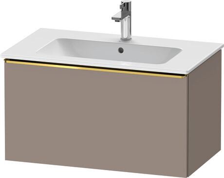 Vanity unit wall-mounted, DE4262034430000 Basalte Matt, Decor, Handle Gold