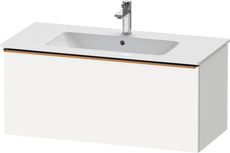 Vanity unit wall-mounted, DE4263004180000 White Matt, Decor, Handle Bronze