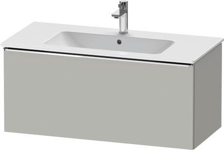 Vanity unit wall-mounted, DE4263010070000 Concrete grey Matt, Decor, Handle Chrome