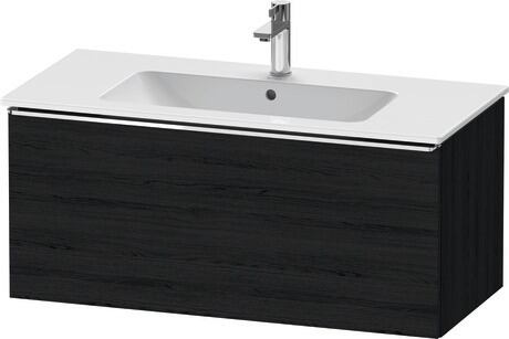 Vanity unit wall-mounted, DE4263010160000 Black oak Matt, Decor, Handle Chrome