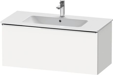 Vanity unit wall-mounted, DE4263010180000 White Matt, Decor, Handle Chrome