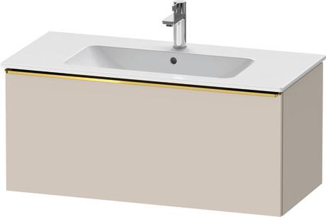 Vanity unit wall-mounted, DE4263034910000 taupe Matt, Decor, Handle Gold