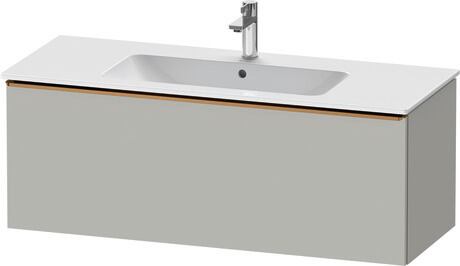 Vanity unit wall-mounted, DE4264004070000 Concrete grey Matt, Decor, Handle Bronze