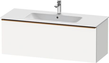 Vanity unit wall-mounted, DE4264004180000 White Matt, Decor, Handle Bronze