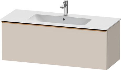 Vanity unit wall-mounted, DE4264004910000 taupe Matt, Decor, Handle Bronze