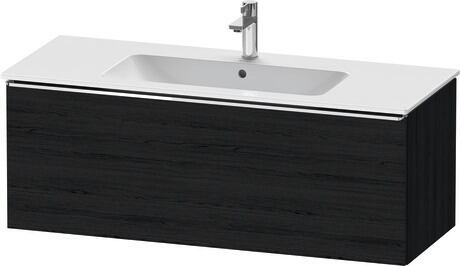 Vanity unit wall-mounted, DE4264010160000 Black oak Matt, Decor, Handle Chrome