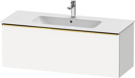 Vanity unit wall-mounted, DE4264034180000 White Matt, Decor, Handle Gold