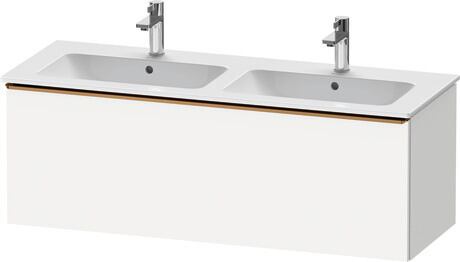 Vanity unit wall-mounted, DE4265004180000 White Matt, Decor, Handle Bronze