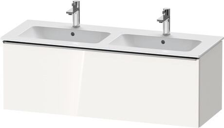 Vanity unit wall-mounted, DE4265070220000 White High Gloss, Decor, Handle Stainless steel