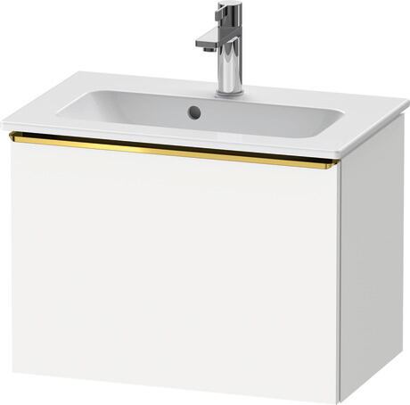 Vanity unit wall-mounted, DE4268034180000 White Matt, Decor, Handle Gold