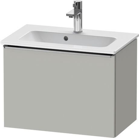 Vanity unit wall-mounted, DE4268070070000 Concrete grey Matt, Decor, Handle Stainless steel