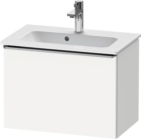 Vanity unit wall-mounted, DE4268070180000 White Matt, Decor, Handle Stainless steel