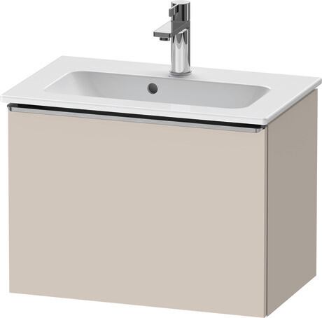 Vanity unit wall-mounted, DE4268070910000 taupe Matt, Decor, Handle Stainless steel