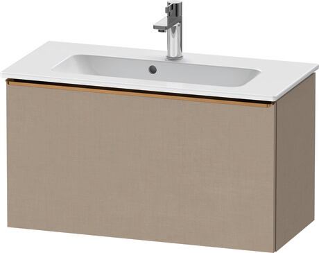 Vanity unit wall-mounted, DE4269004750000 Linen Matt, Decor, Handle Bronze