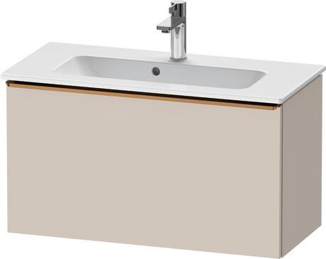 Vanity unit wall-mounted, DE4269004910000 taupe Matt, Decor, Handle Bronze