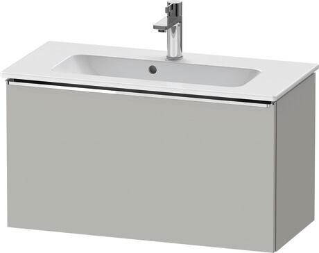 Vanity unit wall-mounted, DE4269010070000 Concrete grey Matt, Decor, Handle Chrome