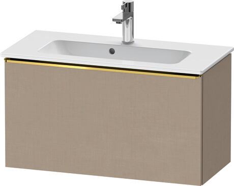 Vanity unit wall-mounted, DE4269034750000 Linen Matt, Decor, Handle Gold