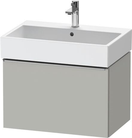 Vanity unit wall-mounted, DE4272070070000 Concrete grey Matt, Decor, Handle Stainless steel