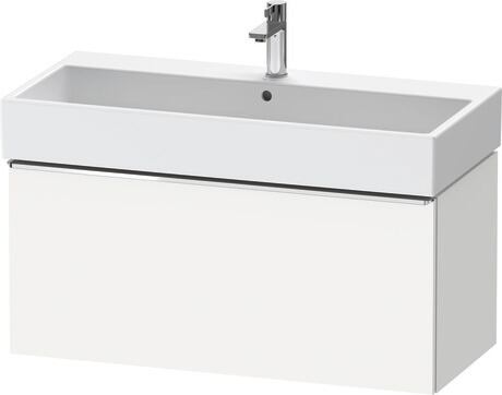 Vanity unit wall-mounted, DE4274010180000 White Matt, Decor, Handle Chrome