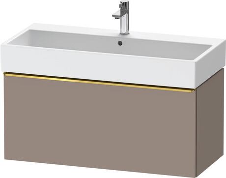 Vanity unit wall-mounted, DE4274034430000 Basalte Matt, Decor, Handle Gold