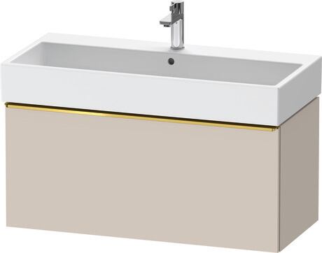 Vanity unit wall-mounted, DE4274034910000 taupe Matt, Decor, Handle Gold