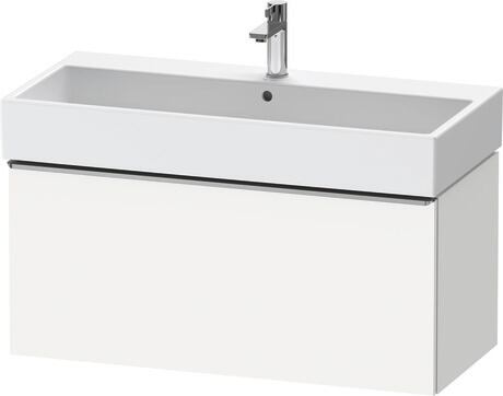 Vanity unit wall-mounted, DE4274070180000 White Matt, Decor, Handle Stainless steel