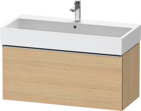 Vanity unit wall-mounted, DE4274070300000 Natural oak Matt, Decor, Handle Stainless steel