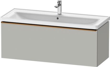 Vanity unit wall-mounted, DE4291004070000 Concrete grey Matt, Decor, Handle Bronze