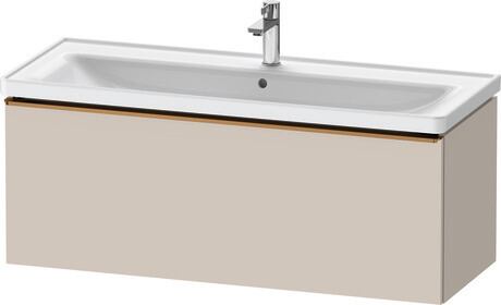 Vanity unit wall-mounted, DE4291004910000 taupe Matt, Decor, Handle Bronze