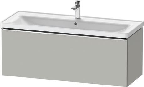 Vanity unit wall-mounted, DE4291010070000 Concrete grey Matt, Decor, Handle Chrome