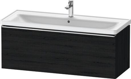 Vanity unit wall-mounted, DE4291010160000 Black oak Matt, Decor, Handle Chrome