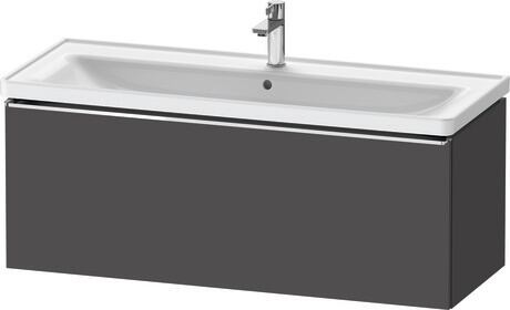 Vanity unit wall-mounted, DE4291010490000 Graphite Matt, Decor, Handle Chrome