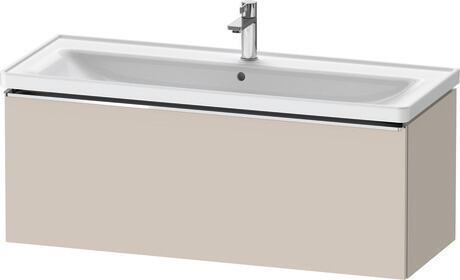 Vanity unit wall-mounted, DE4291010910000 taupe Matt, Decor, Handle Chrome