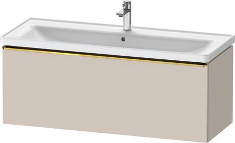 Vanity unit wall-mounted, DE4291034910000 taupe Matt, Decor, Handle Gold