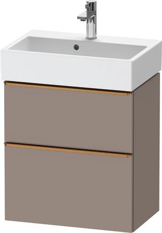 Vanity unit wall-mounted, DE4329004430000 Basalte Matt, Decor, Handle Bronze