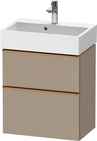 Vanity unit wall-mounted, DE4329004750000 Linen Matt, Decor, Handle Bronze