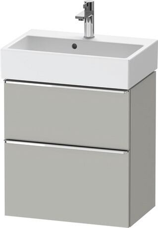 Vanity unit wall-mounted, DE4329010070000 Concrete grey Matt, Decor, Handle Chrome