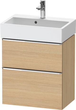 Vanity unit wall-mounted, DE4329010300000 Natural oak Matt, Decor, Handle Chrome