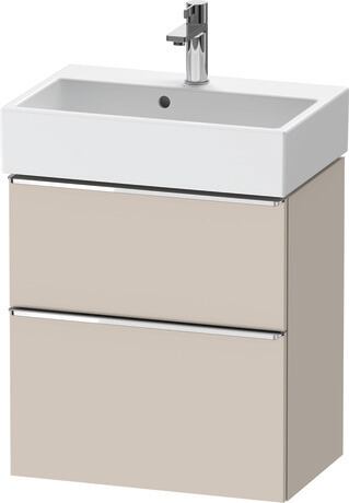 Vanity unit wall-mounted, DE4329010910000 taupe Matt, Decor, Handle Chrome