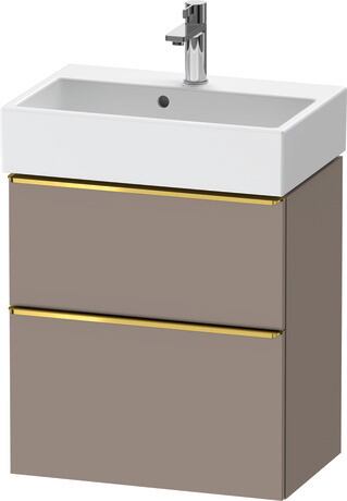 Vanity unit wall-mounted, DE4329034430000 Basalte Matt, Decor, Handle Gold