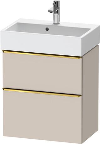 Vanity unit wall-mounted, DE4329034910000 taupe Matt, Decor, Handle Gold